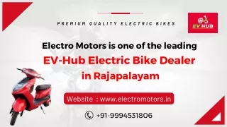 Electro Motors E-Bike Showroom in Rajapalayam