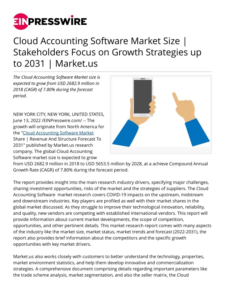 cloud accounting software market size