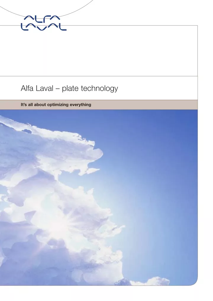 alfa laval plate technology