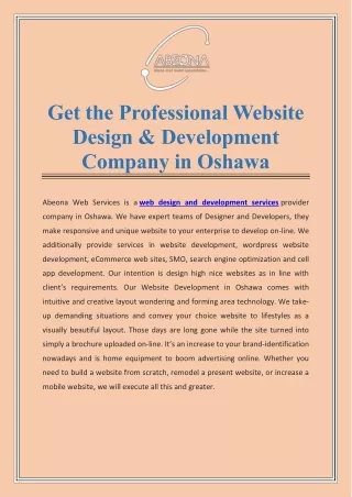 get the professional website design development