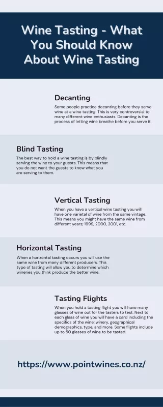 Wine Tasting - What You Should Know About Wine Tasting