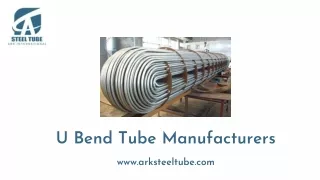 U Bend Tube Manufacturers