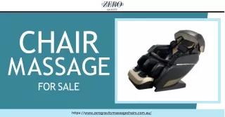 Chair Massage For Sale