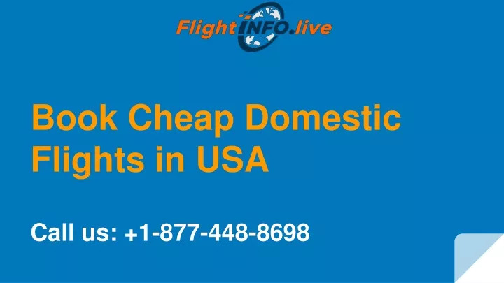 book cheap domestic flights in usa