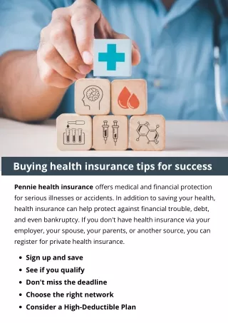 Buying health insurance tips for success