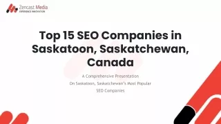 Top 15 SEO Companies in Saskatoon, Saskatchewan
