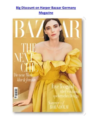 big discount on big discount on harper bazaar