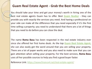 Guam Real Estate Agent - Grab the Best Home Deals