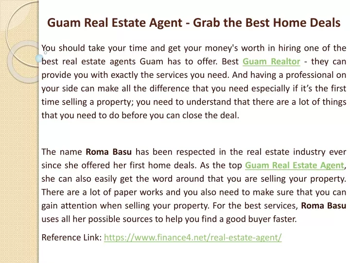 guam real estate agent grab the best home deals