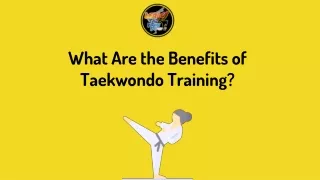 what are the benefits of taekwondo training