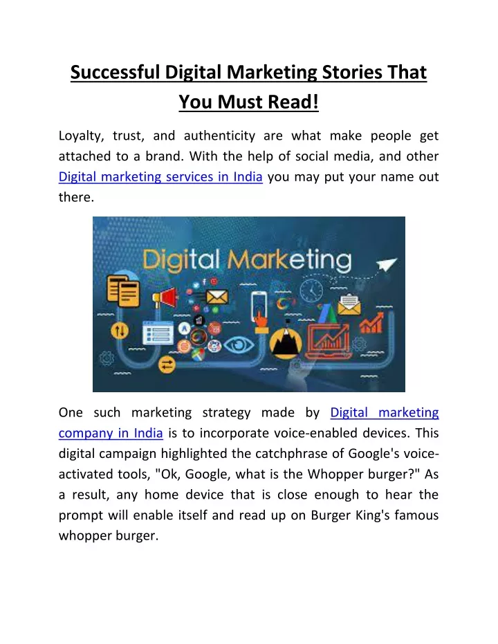successful digital marketing stories that