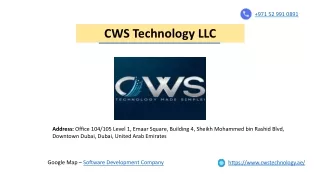 CWS Technology LLC - Software, Web & App Development Company in Dubai