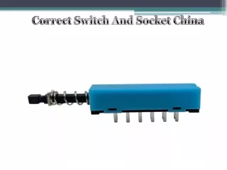 Correct Switch And Socket China