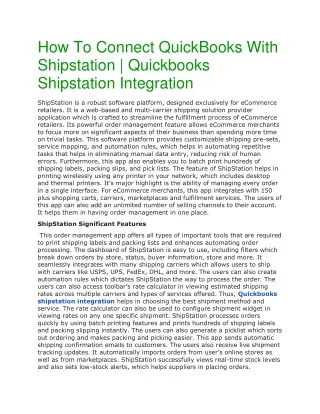 how to connect quickbooks with shipstation