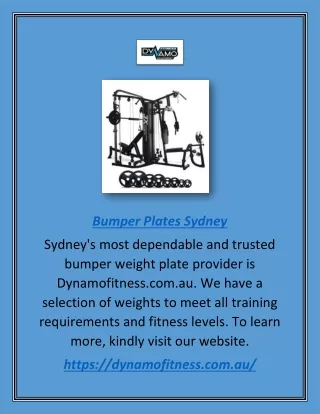 bumper plates sydney