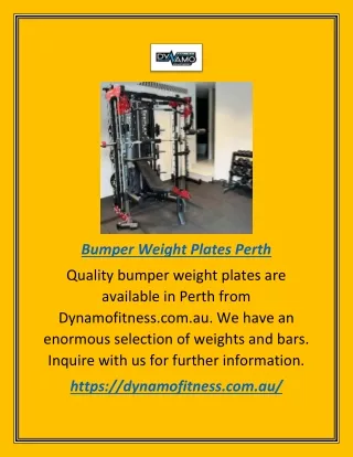 bumper weight plates perth