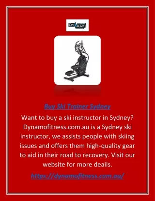 buy ski trainer sydney