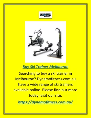 buy ski trainer melbourne