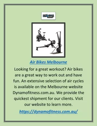 air bikes melbourne