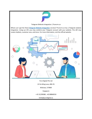 Telegram Website Integration | Purecrm.co