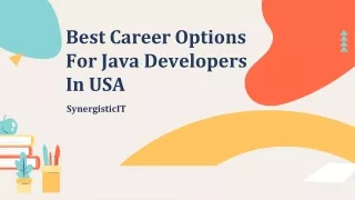 best career options for java developers in usa