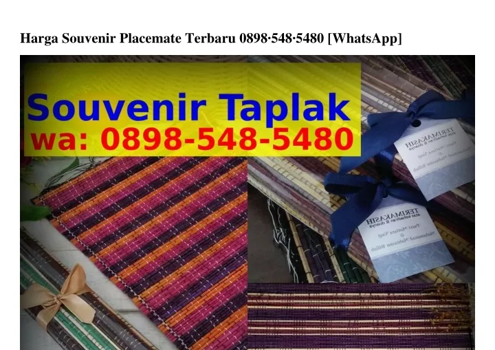 harga souvenir placemate terbaru 0898 548 5480