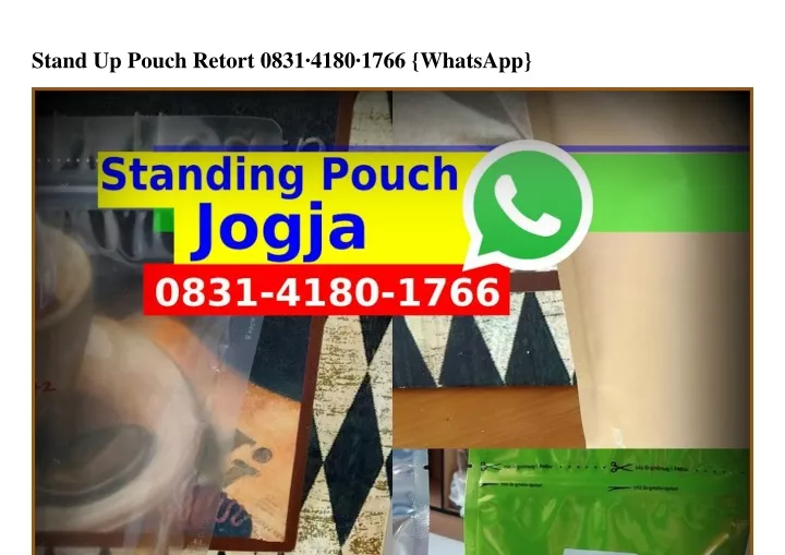 stand up pouch retort 0831 4180 1766 whatsapp