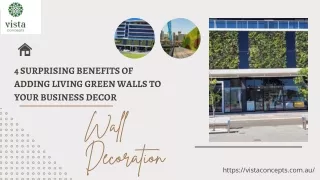 4 Surprising Benefits Of Adding Living Green Walls To Your Business Decor
