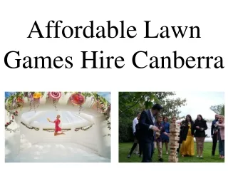 Affordable Lawn Games Hire Canberra