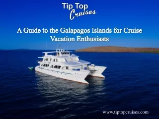 A Guide to the Galapagos Islands for Cruise Vacation Enthusiasts