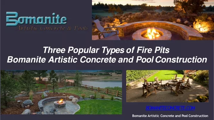 three popular types of fire pits bomanite artistic concrete and pool construction