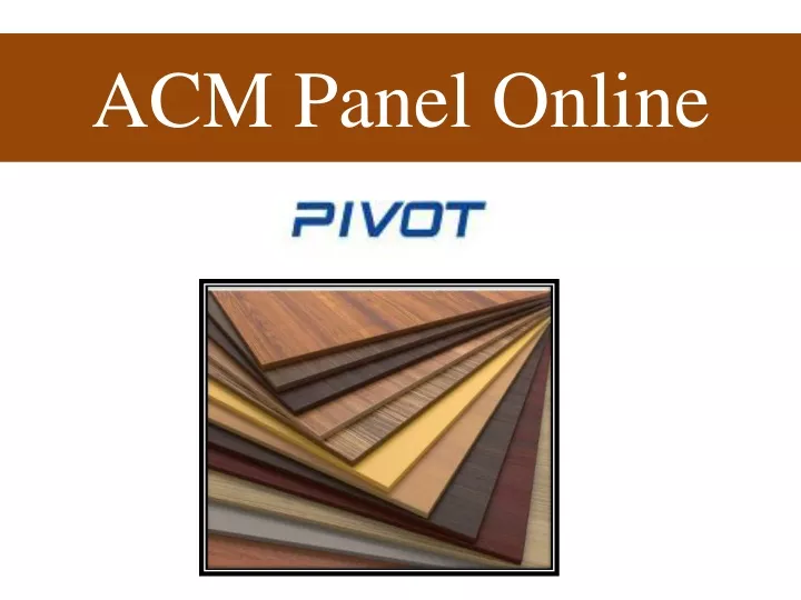 acm panel online