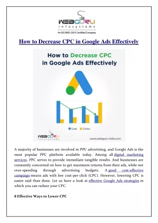 how to decrease cpc in google ads effectively
