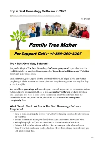 4 Best Genealogy Software in 2022