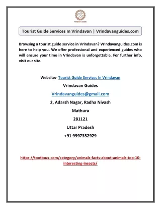 Tourist Guide Services In Vrindavan | Vrindavanguides.com