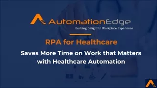 RPA For Healthcare Industry: Challenges, Solution & Benefits