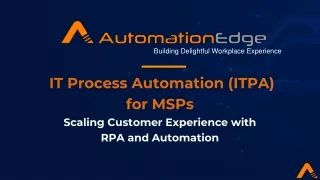 IT Process Automation For MSP