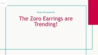 Top up your look with Zoro Earrings!