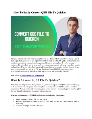 How To Easily Convert QBB File To Quicken( 10-08-2022) 332893289328, AKSKSKSKSKS