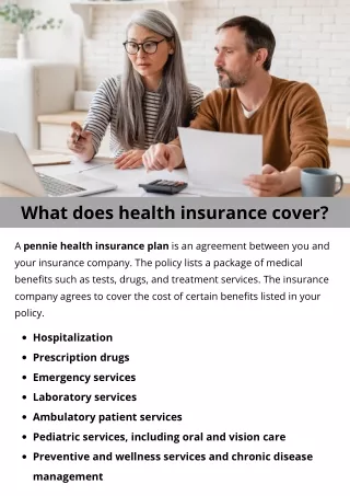 What does health insurance cover