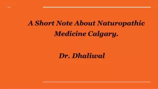 A Short Note About Naturopathic Medicine Calgary.