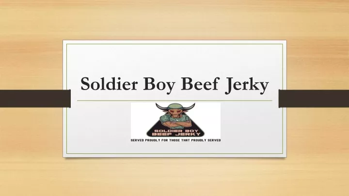 Ppt The Best Beef Jerky In Pennsylvania Powerpoint Presentation Free Download Id 11526400