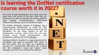 dotnet developer courses in Durgapur