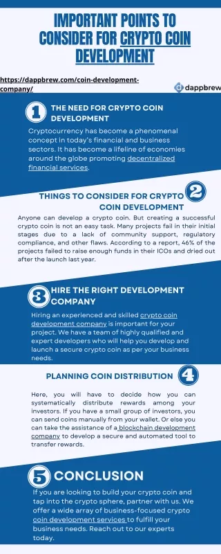 Important points to consider for crypto coin development