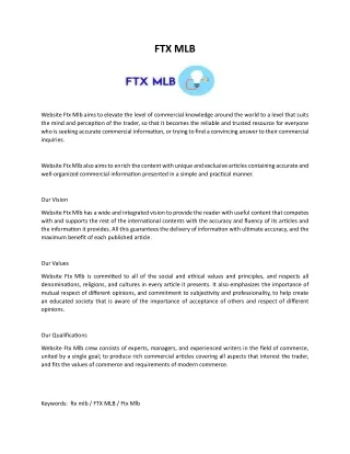 ftx mlb