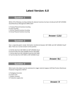 latest version 6 0
