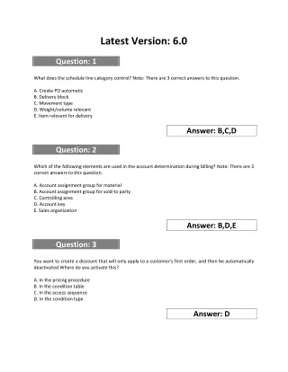 latest version 6 0