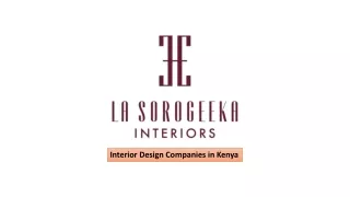 interior design companies in kenya
