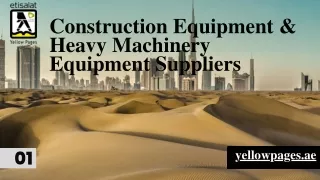 Construction Equipment & Heavy Machinery Equipment Suppliers