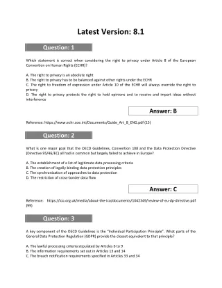 latest version 8 1